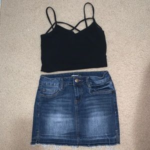 Denim Mini Skirt